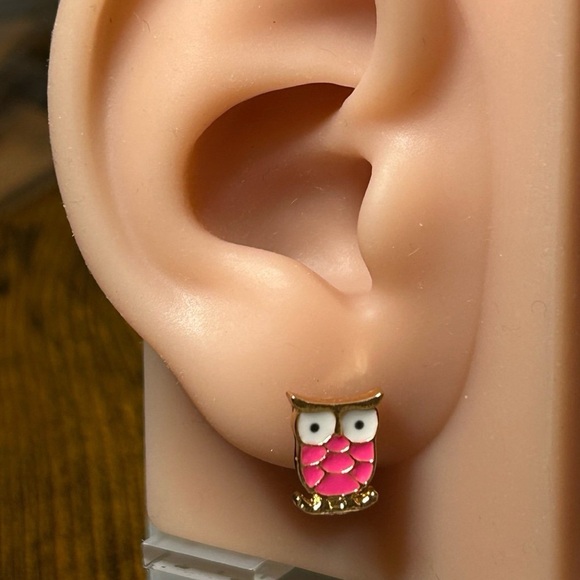Jewelry - ❤️⭐ Pink Owl Stud Earrings